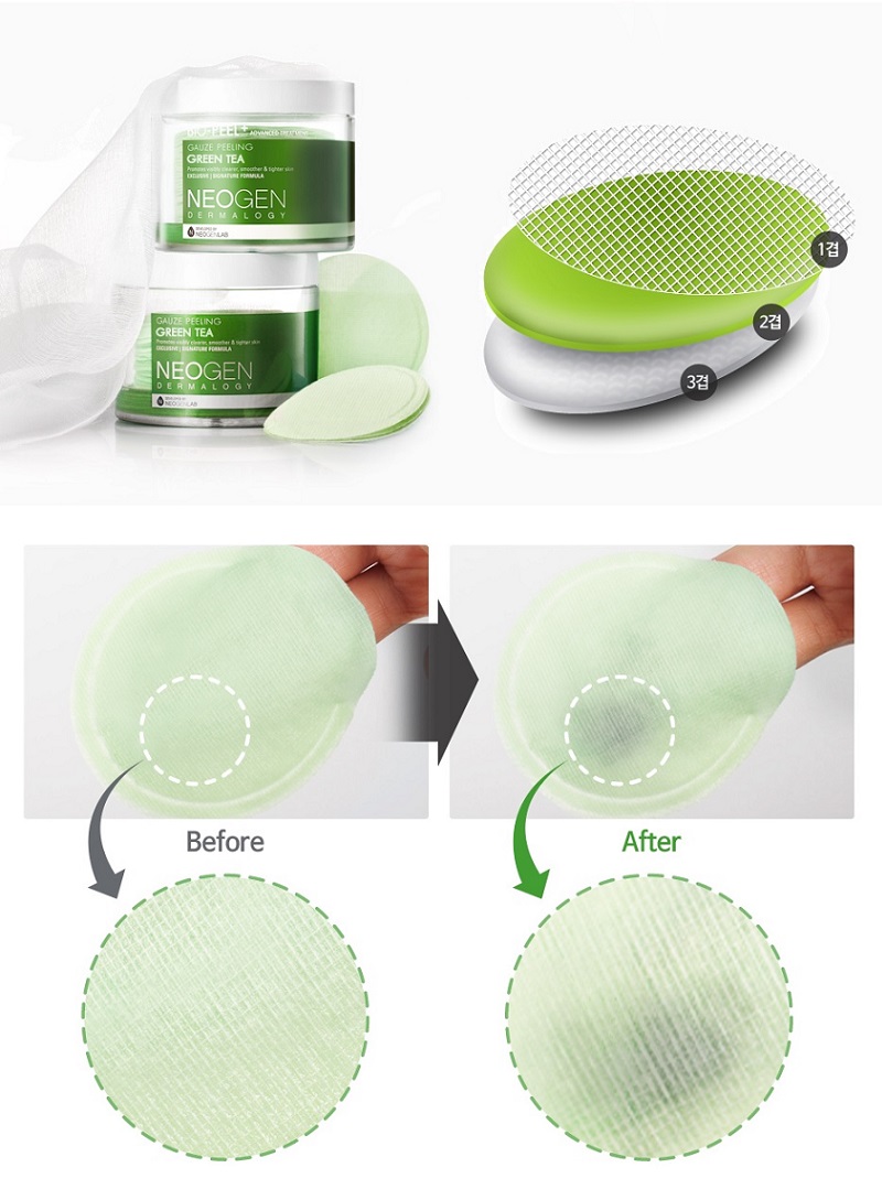 bio peel gauze peeling green tea